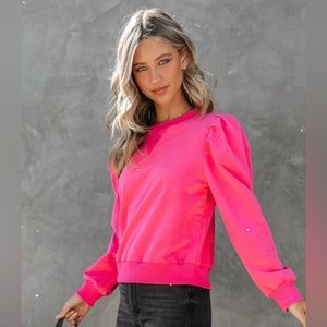 VICI Hollis Cotton Lightweight Sweatshirt Pink